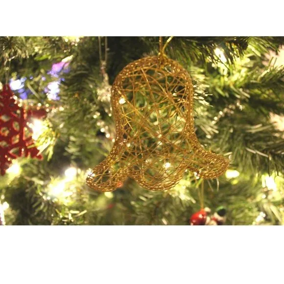 NEW - Hallmark 16 Piece Gold Wire-Wrapped Christmas Ornaments - Picture 4 of 6